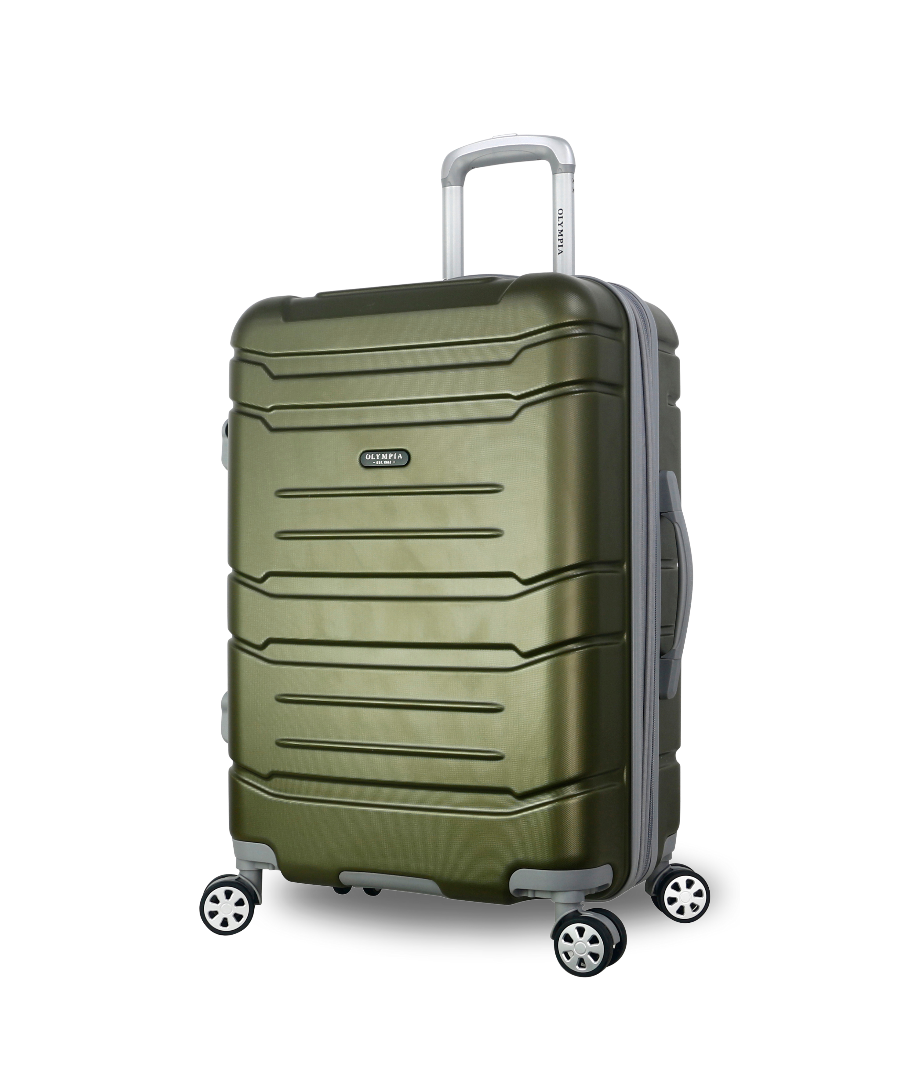 Olympia Denmark 22" Expandable Carry On with Laptop compartment, 8 dual Wheel Spinner