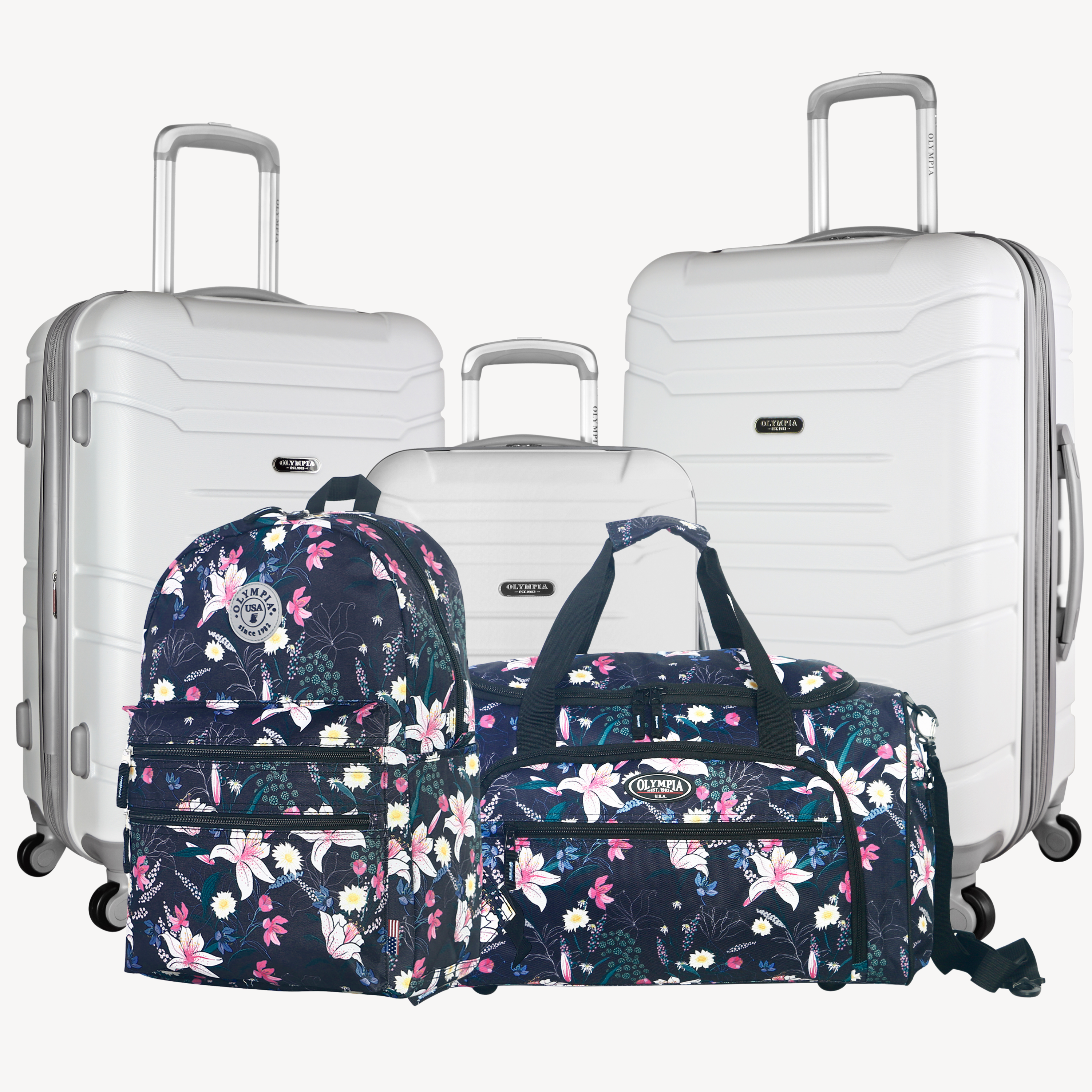 Denmark 3 Piece Set and Backpack, Duffel Duo