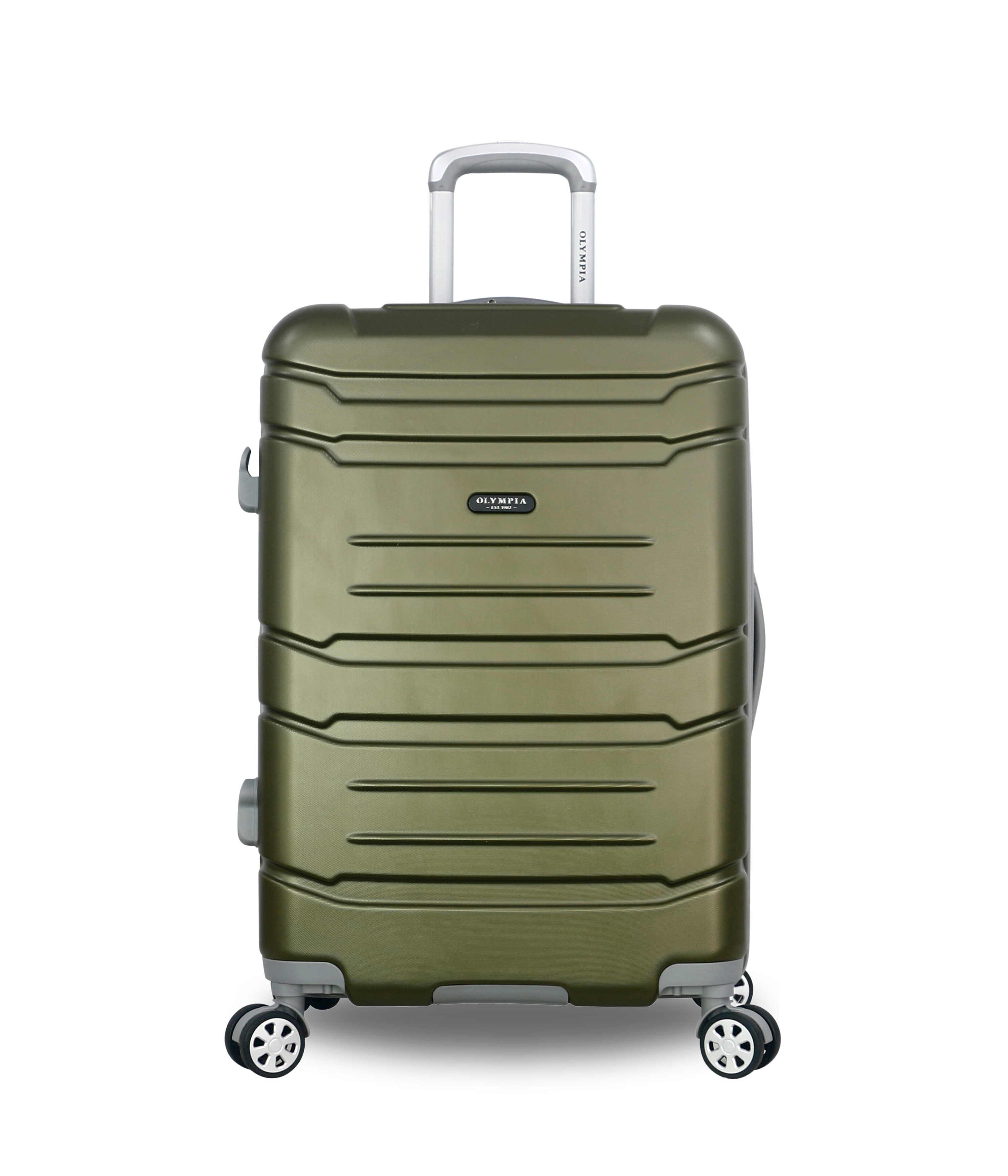 Olympia Denmark 22" Expandable Carry On with Laptop compartment, 8 dual Wheel Spinner