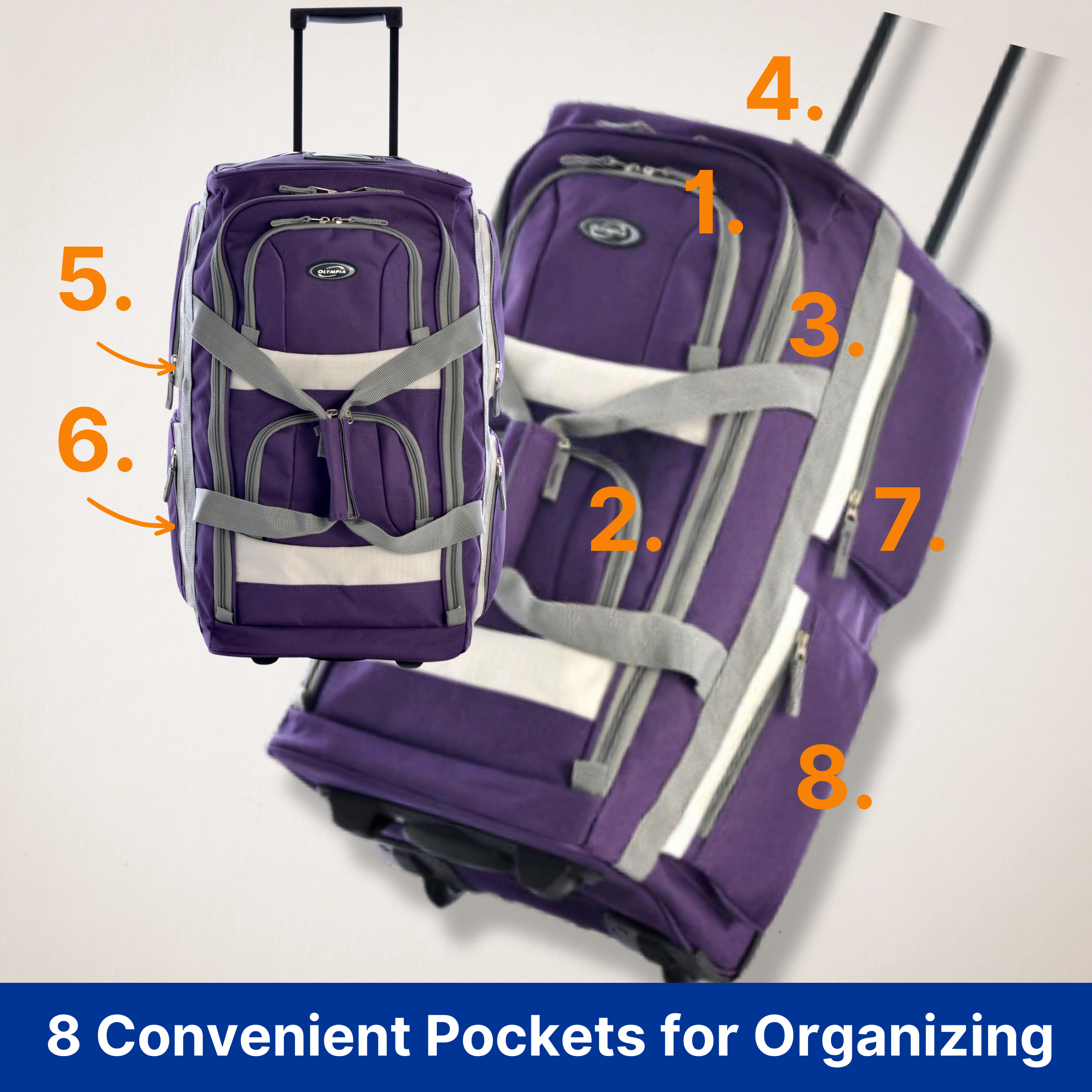 Olympia 33 inch rolling duffel on sale