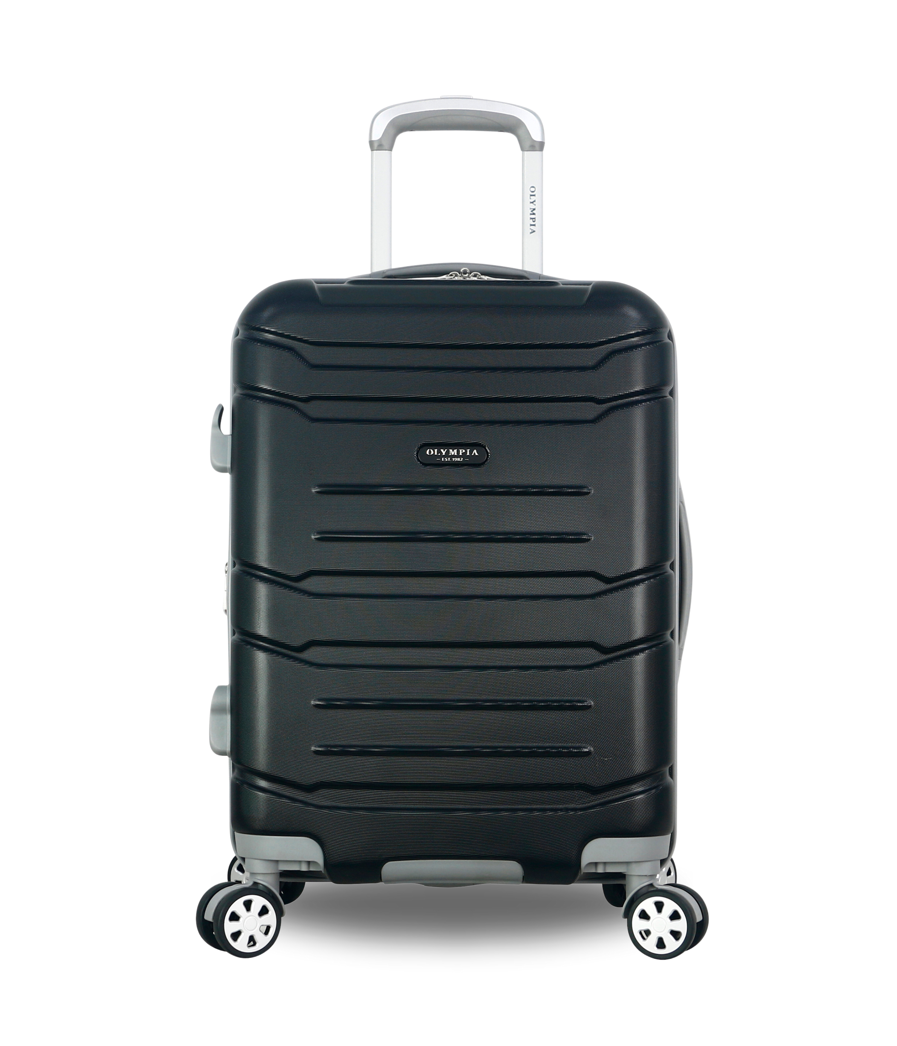 Olympia Denmark 22" Expandable Carry On with Laptop compartment, 8 dual Wheel Spinner