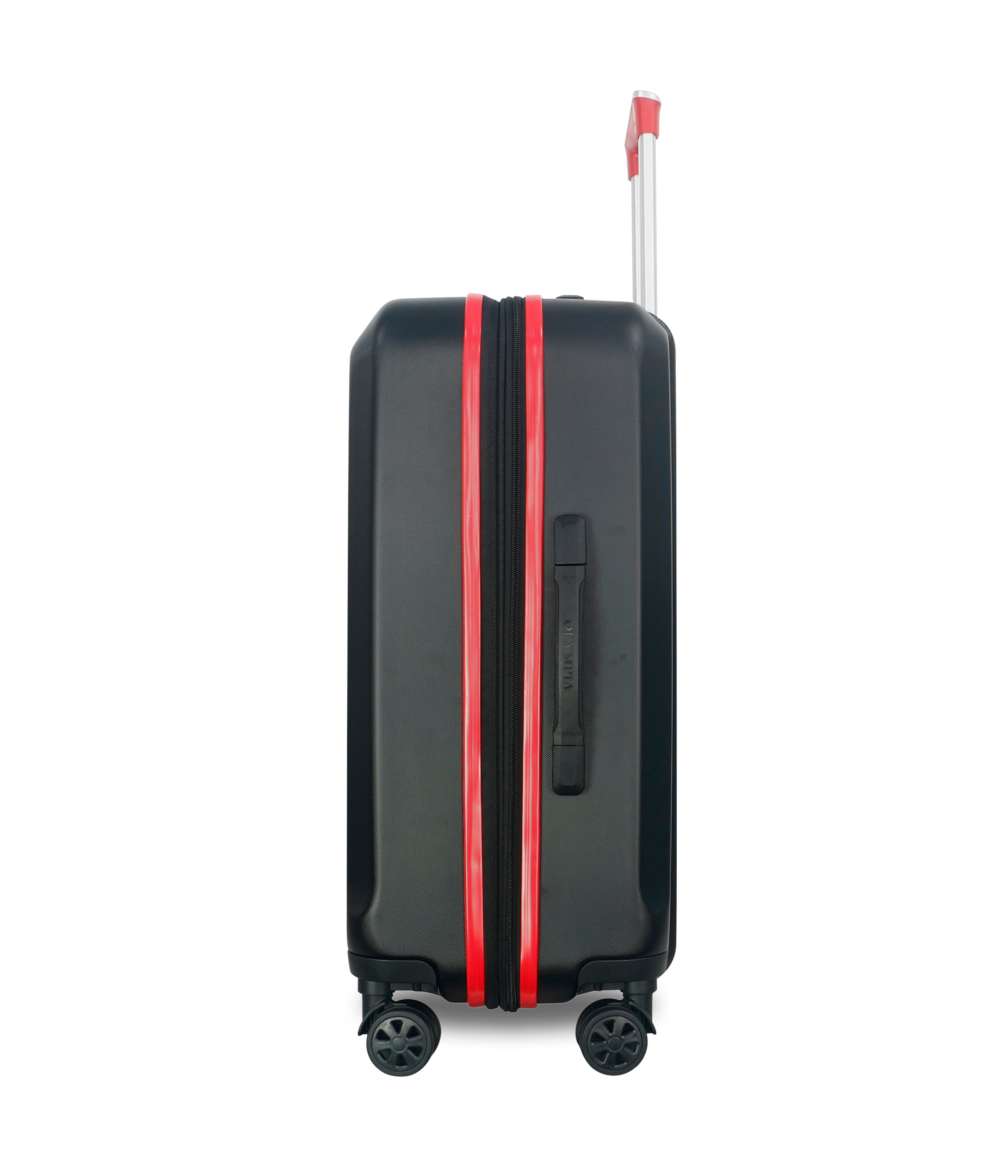 Red and black luggage sales