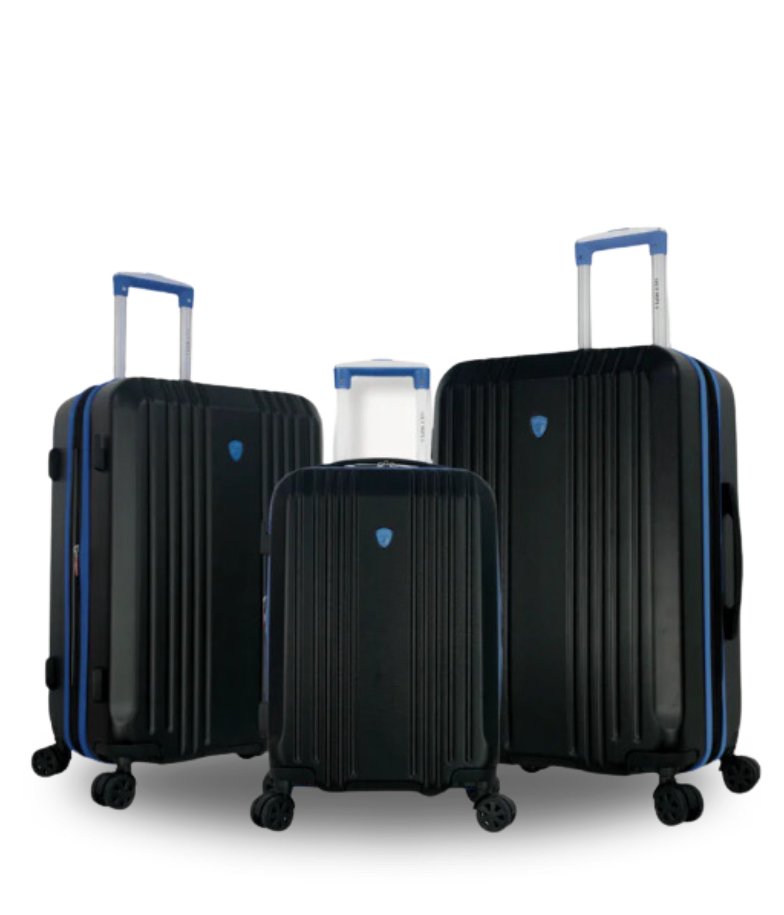 Olympia Apache Plus II 3 Piece PC ABS Expandable Luggage Set with Lapt