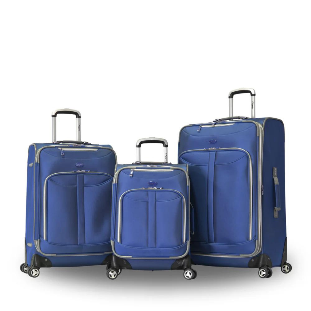 Blue luggage set sales