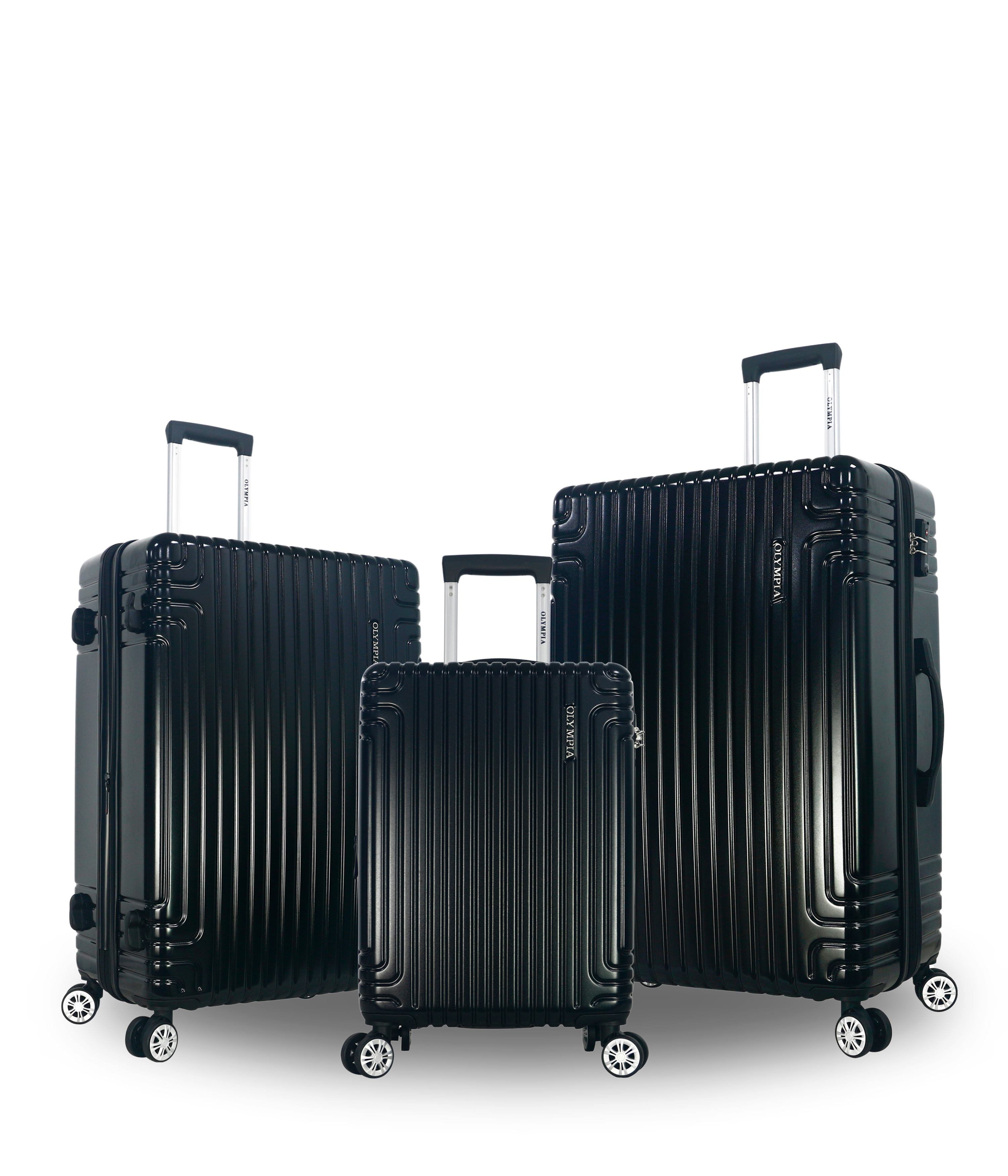 Olympia Gulliver Expandable PC Lightweight Durable Luggage 3 Piece Set