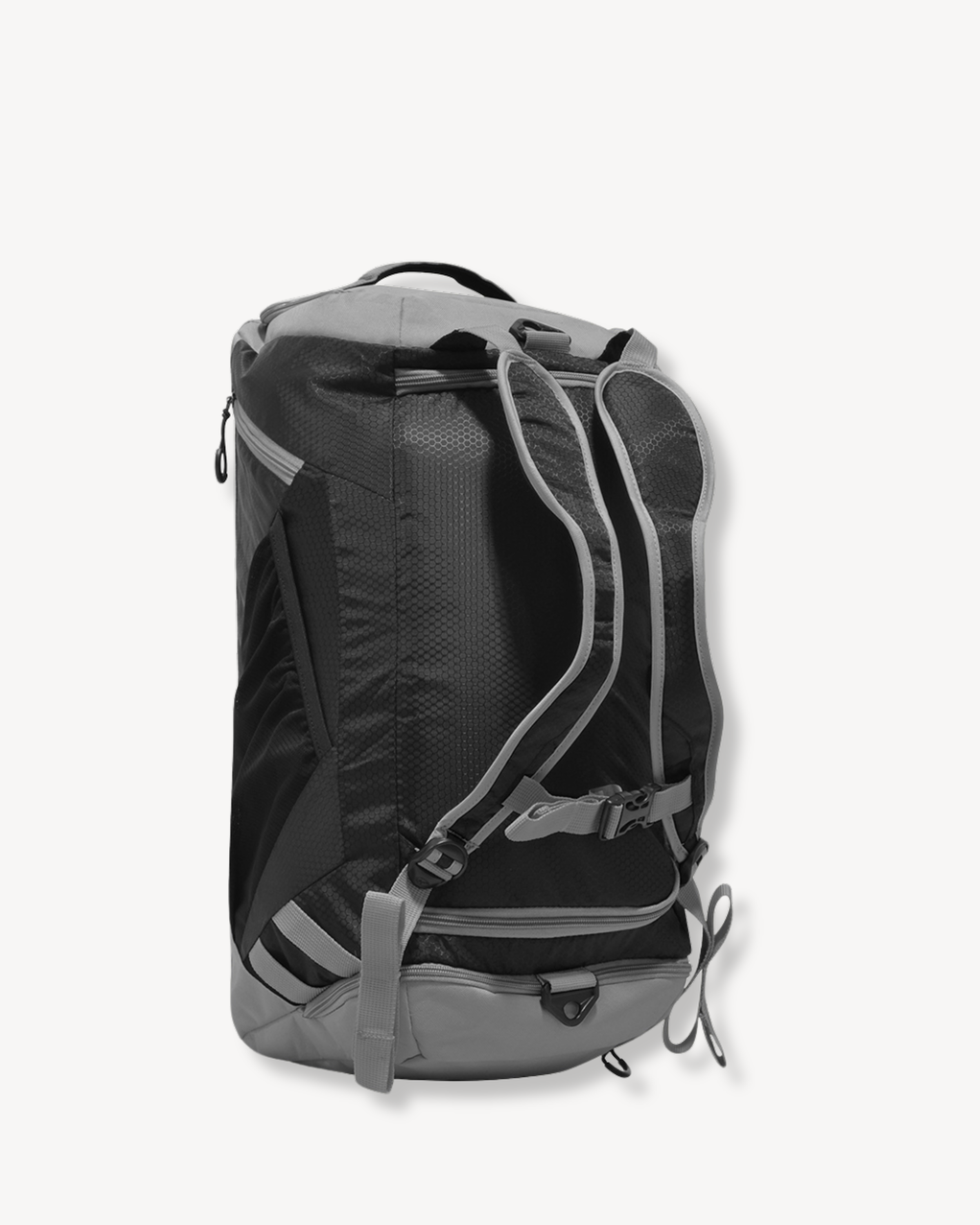 Olympia USA Blitz 22 inch Gym Duffel w Backpack Straps Black