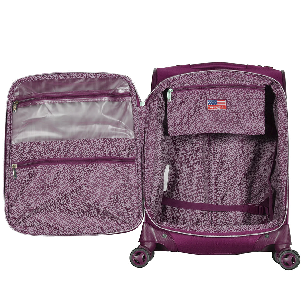 Olympia Luxe II  21" Softside Lightweight Expandable Carry-On