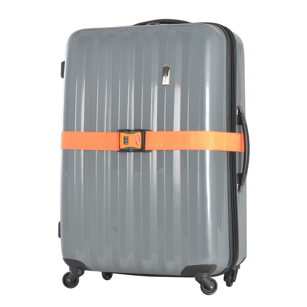 Olympia 3-Dial Luggage Strap with High Impact ABS Fasteners