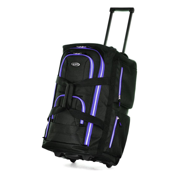 22" 8 Pocket Rolling Duffel w/ Neon Trims!