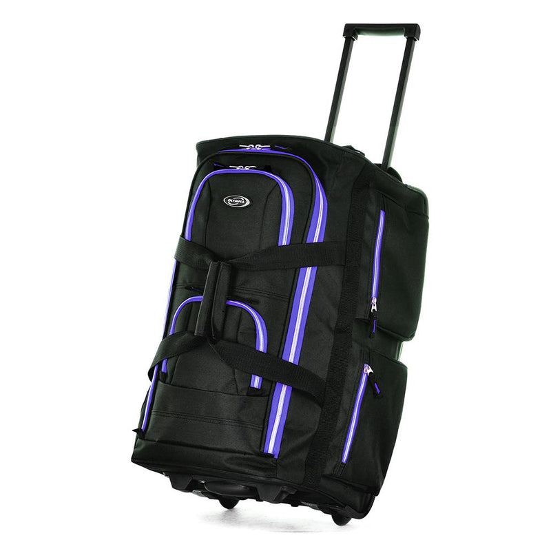 22" 8 Pocket Rolling Duffel w/ Neon Trims!